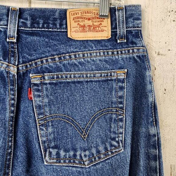 Vintage Levi's 550 Relaxed Tapered Jeans Blue Size 12 - Picture 10 of 10